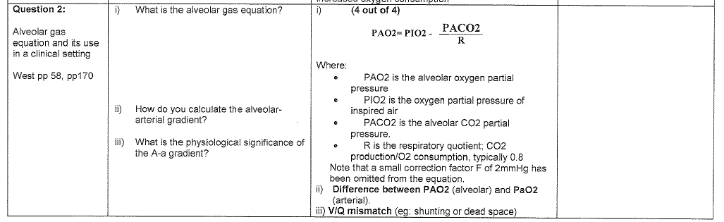 Alveolar Gas Equation Jennarocca 2009 1 Alveolar Gas Equation Respiratory Physiology